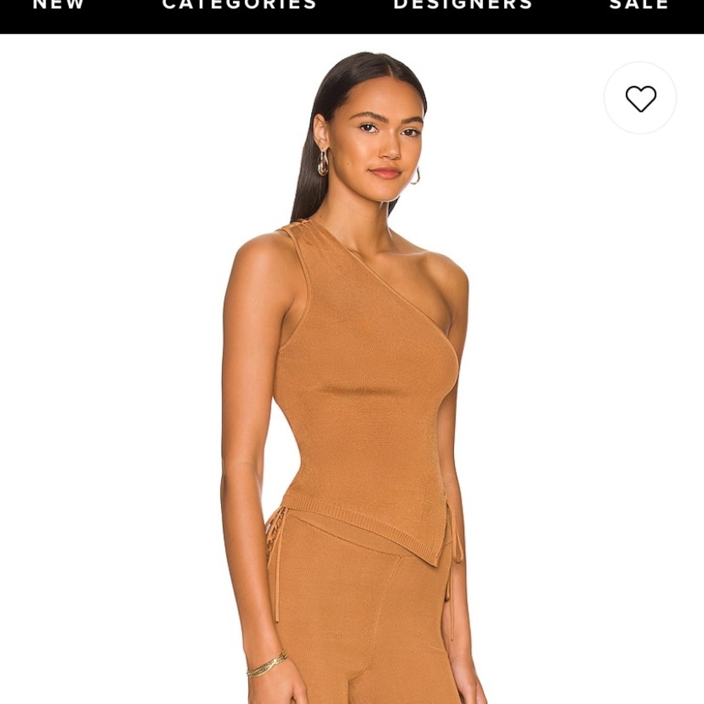 H:ours octa lace up top in copper